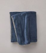 Plaid Bien au chaud Bien au chaud polyester bleu lune 150x175 - Sylvie Thiriez