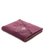 Plaid Bien au chaud Bien au chaud polyester violet prune 150x175 - Sylvie Thiriez