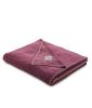 Plaid Bien au chaud en polyester violet prune 150x175