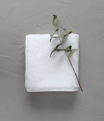 Serviette de toilette Soft en coton/lyocell coloris blanc 50x100 - Sylvie Thiriez