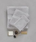 Serviette de toilette uni coloris oxygène 50x100 - Sylvie Thiriez