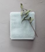 Serviette invité Soft en coton/lyocell coloris bleu 30x50 - Sylvie Thiriez