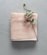 Serviette invité Soft en coton/lyocell coloris rose 30x50 - Sylvie Thiriez