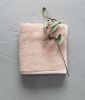 Serviette invité Soft en coton/lyocell coloris rose 30x50
