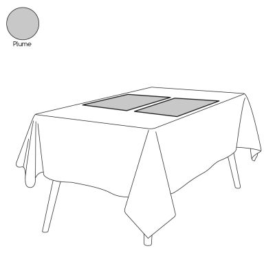 Set de table lin lavé stone washed Plume 30x50 - Sylvie Thiriez