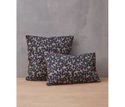 Taie d'oreiller Bloem en percale coloris bleu 50x70 - Sylvie Thiriez