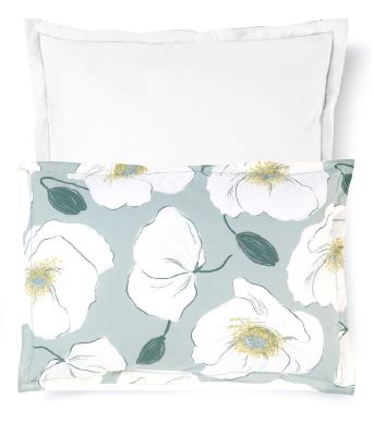 Taie d'oreiller imprimée Adèle percale 50x80 - Sylvie Thiriez