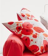Taie d'oreiller imprimée Poppies percale 50x70 - Sylvie Thiriez
