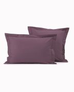 Taie d'oreiller uni en coton coloris raisin 40x40 - Sylvie Thiriez