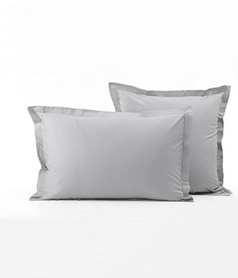 Taie d'oreiller uni en percale coloris Duvet 50x80 - Sylvie Thiriez