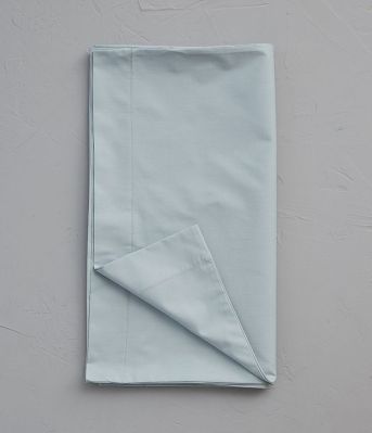 Taie de traversin uni bleu givre percale 43x185 - Sylvie Thiriez