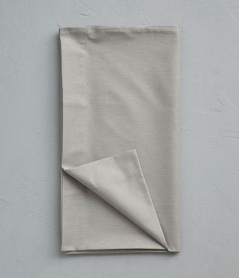 Taie de traversin uni en coton coloris gris Alu 43x185 - Sylvie Thiriez