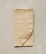 Taie de traversin uni en lin stonewashed coloris beige Malt 43x185 - Sylvie Thiriez