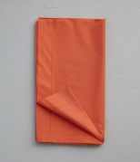 Taie de traversin uni en percale coloris orange Etincelle 43x185 - Sylvie Thiriez