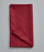 Taie de traversin uni en percale coloris rouge Massaï 43x185 - Sylvie Thiriez