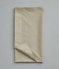 Taie de traversin uni terre battue percale 43x185