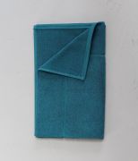 Tapis de bain uni coloris bleu abîme coton 50x80 - Sylvie Thiriez