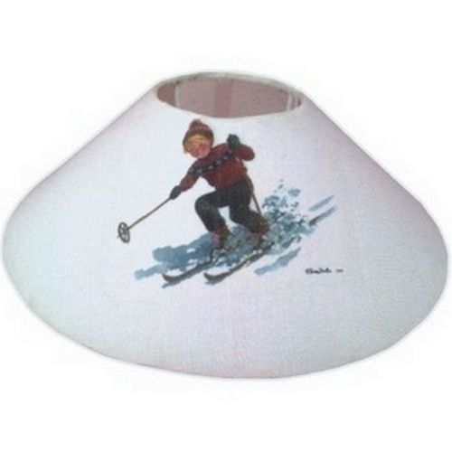 Abat-jour skieuse - Les Sculpteurs du lac