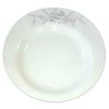 Assiette plate porcelaine motif cerfs