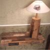 Etagère rectangulaire en lamelles de bois reconstitués Chalet 51x20x5