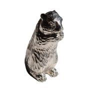 Figurine marmotte décoratif aluminium - Les Sculpteurs du lac