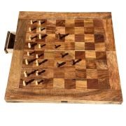 Jeu d'échecs manguier edelweiss 63x63x6 - Les Sculpteurs du lac