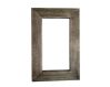 Miroir bois brulé rectangulaire