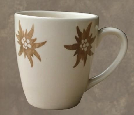 Mug Edelweiss faïence - Les Sculpteurs du lac