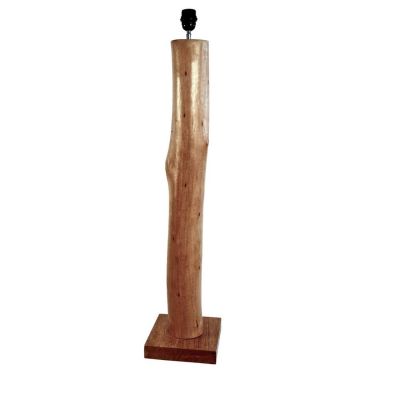 Pied de lampe eucalyptus Ht.90 cm - Les Sculpteurs du lac