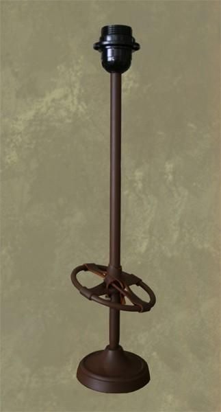 Pied de lampe métal bâton de ski 70 cm - Les Sculpteurs du lac