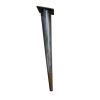 Pied de table en zinc noir mat H72cm