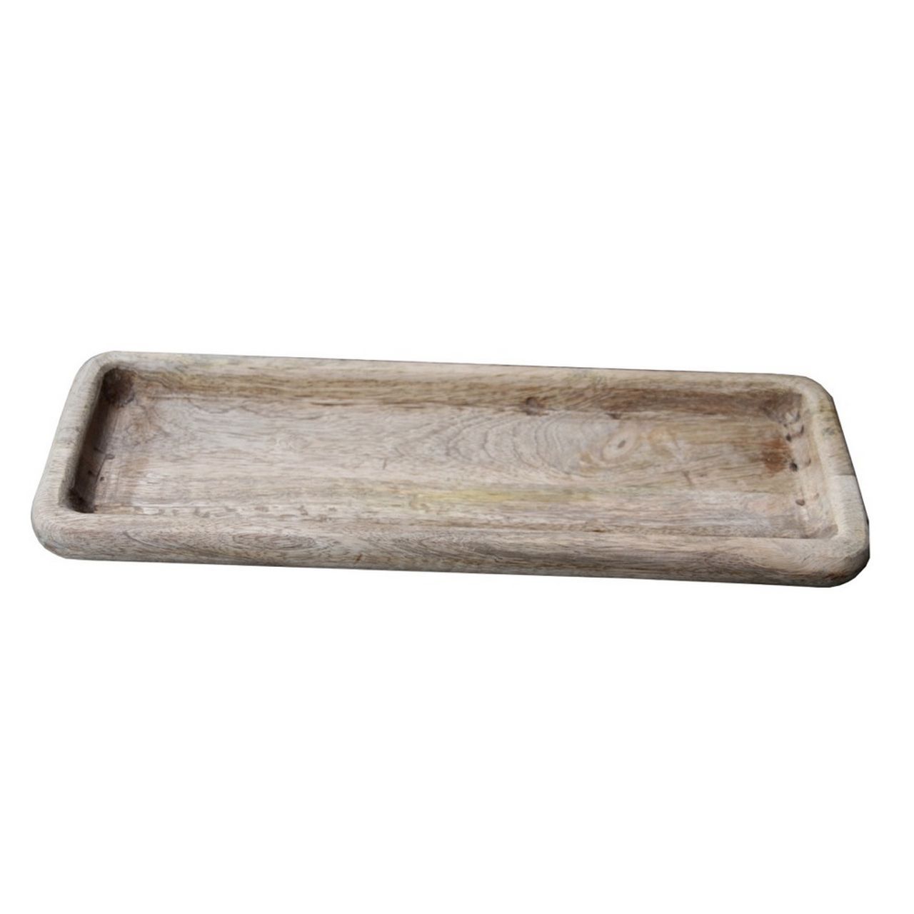 luosh Plateau de Service en Bois Plateau /à d/îner Plateau rectangulaire Plateau de Nourriture en Noyer Noir