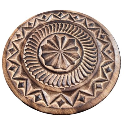 Plateau de table rosace rond Ø30cm - Les Sculpteurs du lac