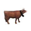 Vache Salers en bois sculpté et peint main GM