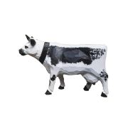 Vache Vosgienne en bois sculpté et peint main GM - Les Sculpteurs du lac