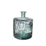 Vase verre recyclé forme bouteille - Les Sculpteurs du lac