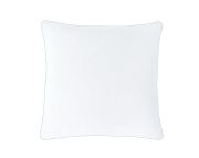 Coussin Aquarelle en coton uni blanc 30x60