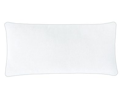 Coussin Aquarelle en coton uni blanc 43x43