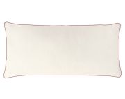 Coussin Aquarelle en coton uni sable 43x43