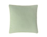 Coussin Aquarelle en coton uni sauge 30x60