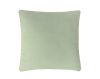 Coussin Aquarelle en coton uni sauge