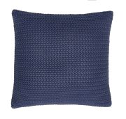 Coussin Bohème en coton bleu 40x40