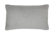 Coussin Bohème en coton gris 30x50