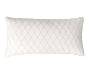 Coussin Caryatide en coton blanc 30x60