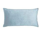 Coussin Glamour en polyester aqua 30x60