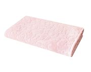 Drap de bain Aura en coton peigné rose 90x150