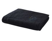 Drap de bain Piscine en coton coloris noir 90x150
