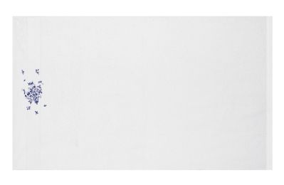 Drap de douche Marquise en coton blanc 70x140