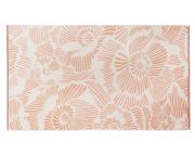 Drap de plage Alizé en coton coloris corail 100x180