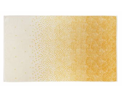 Drap de plage Olympe en coton coloris jaune 100x180